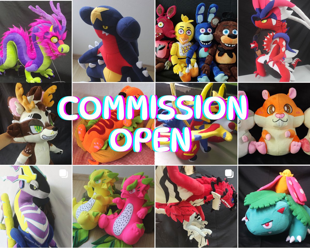 Mocapon_Studio's tweet image. Hello everyone .
🍀OPEN COMMISSIONS.📷
📷COMMISSION Furry
If you are interested, please send a DM detailed,Be free to ask.
📷Link in the following comment.
PD: I don't make pattern commissions, or any number of stuffed animals. 📎
