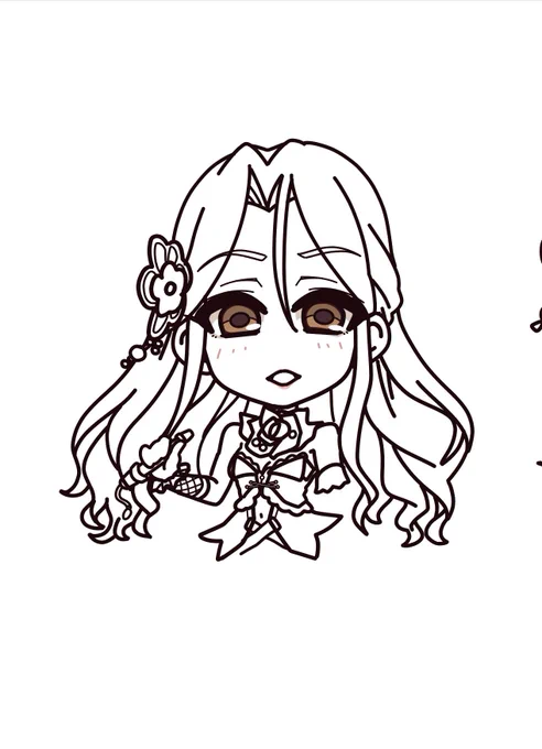 わいが時子様を描くと可愛いが強くなる 