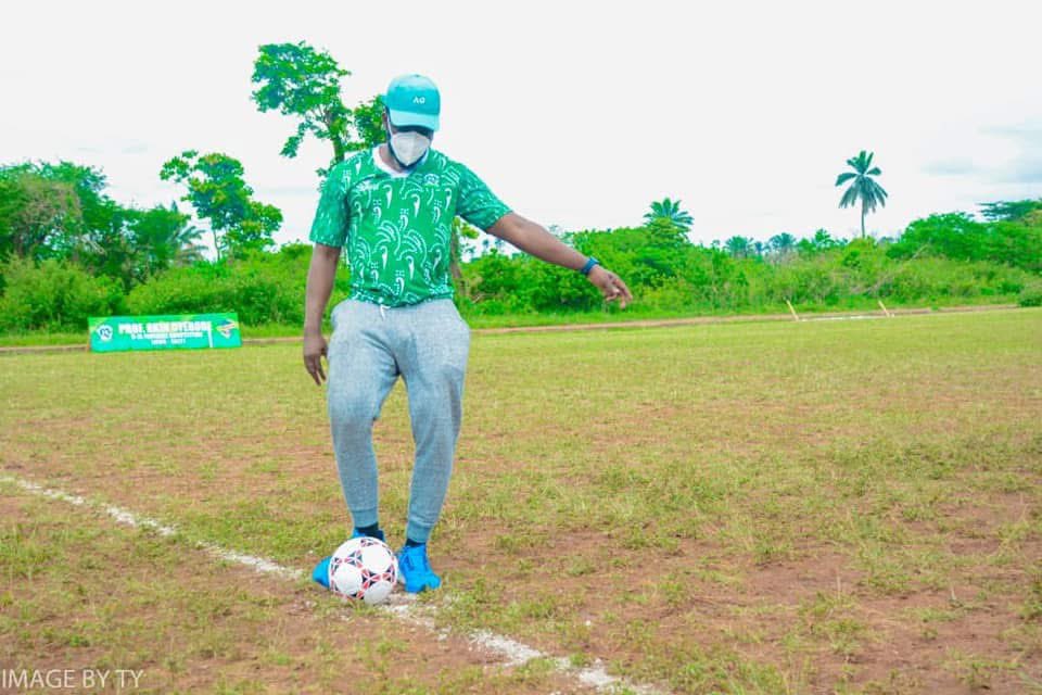 OyebodeCup's tweet image. Sweet memory: Relive the excitement when @AO1379 launched the grand finale of the 2021 Akin Oyebode Under-15 Football Competition!