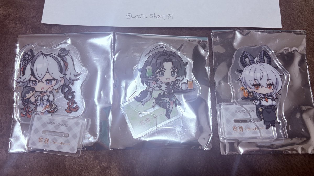 _cait_sheep01's tweet photo. 【交換】鳴潮 スイパラ アクスタ

譲：ツバキ 鑑心 ザンニー

求：漂泊者 ブラント相里要 忌炎

郵送希望 纏めて優先
お返事にお時間いただく可能性があります
予めご了承ください
検索からでもお気軽にお声かけください https://t.co/Yn0WxA0Q11