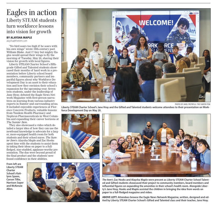 Education should not be a one-size fits all approach. At Liberty, we actively engage in the early work of preparing our scholars for the future jobs waiting for them right here in the community. We believe there is no age limit to begin this incredibly important work. <a href="/SCPCSD/">South Carolina Public Charter School District</a>