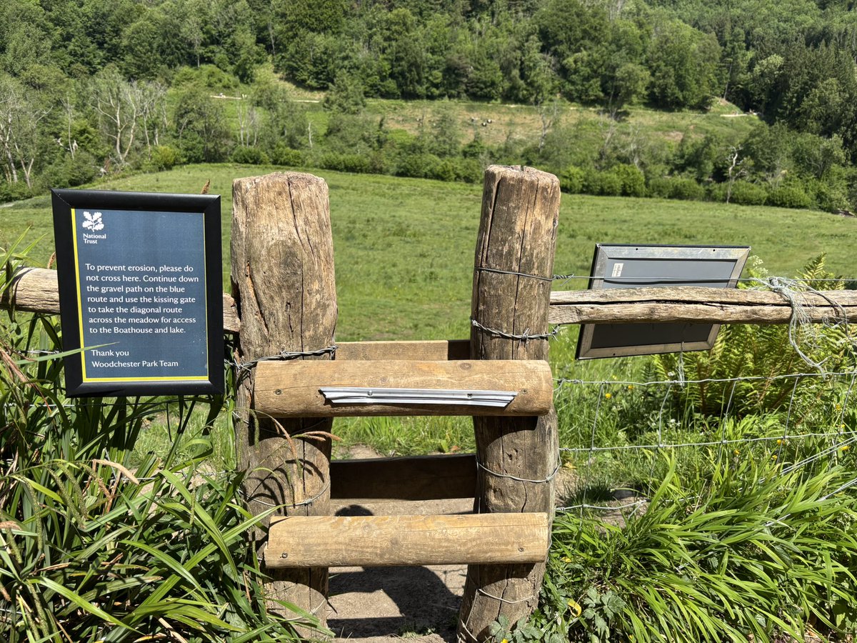 Lovely walk around Woodchester today .. including tiny stile!