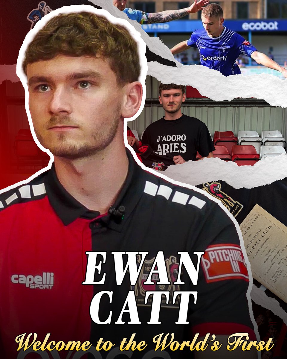 Another one through the door! 🔴⚫️

We are delighted to announce that Ewan Catt has joined The Club!

Catt has previously gained experience at Ashton United and Matlock Town...

Welcome to The Club, Ewan!

#TheWorldsFirst