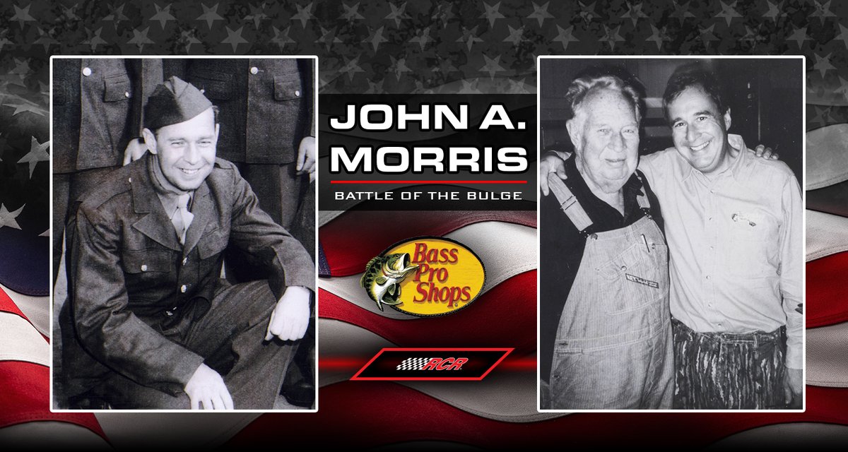 RCR (@rcrracing) on Twitter photo Honoring John A. Morris… The No. 3 <a href="/BassProShops/">Bass Pro Shops</a> / <a href="/winchester/">Winchester Ammunition</a> Chevrolet will carry a special decal this weekend in recognition of John A. Morris, father of Bass Pro Shops Founder Johnny Morris. John A. Morris was a decorated World War II veteran who proudly served his country Honoring John A. Morris… The No. 3 <a href="/BassProShops/">Bass Pro Shops</a> / <a href="/winchester/">Winchester Ammunition</a> Chevrolet will carry a special decal this weekend in recognition of John A. Morris, father of Bass Pro Shops Founder Johnny Morris. John A. Morris was a decorated World War II veteran who proudly served his country