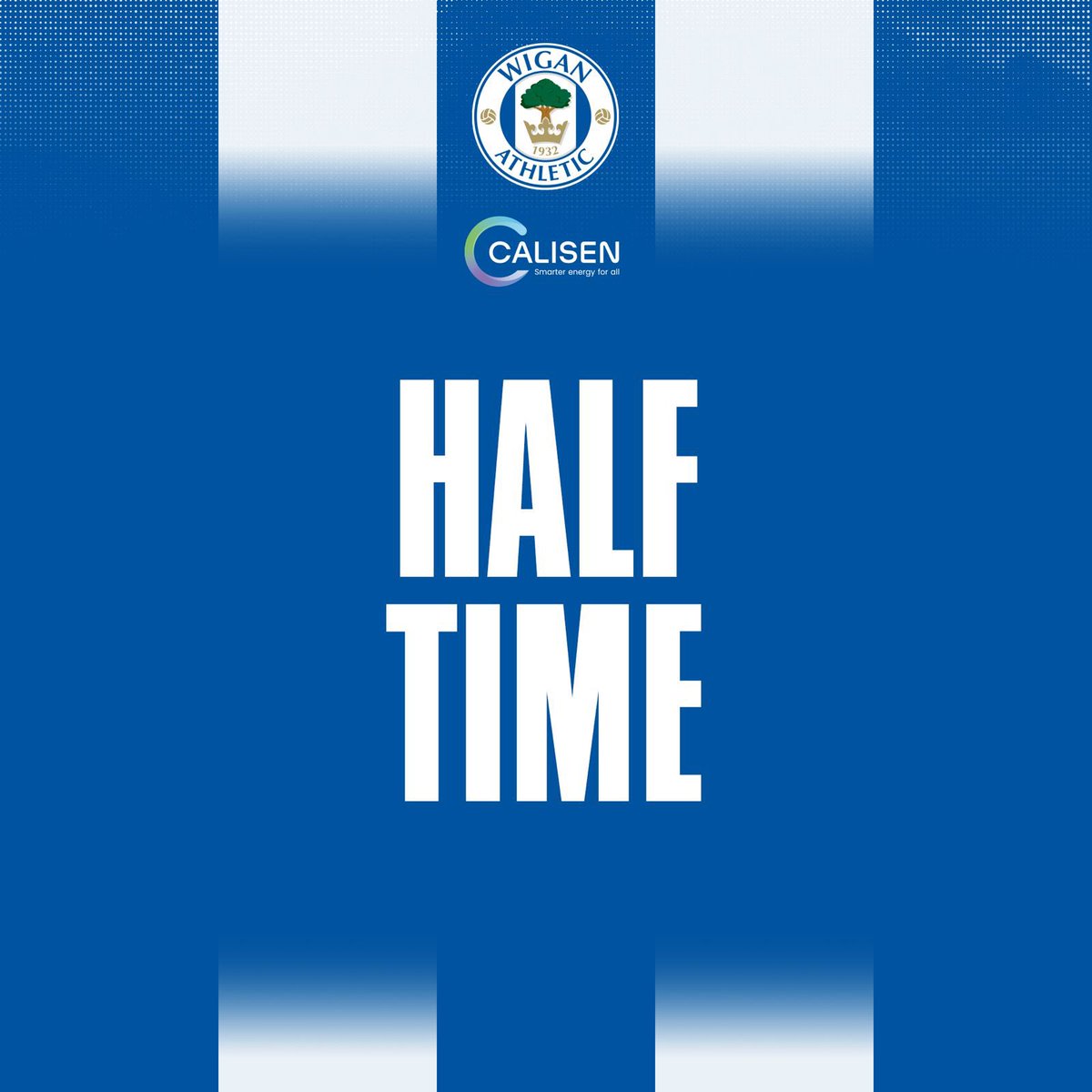 ⏱️ 𝗛𝗮𝗹𝗳 𝗧𝗶𝗺𝗲 | 𝗕𝗹𝗮𝗰𝗸𝗯𝘂𝗿𝗻 𝗖𝗦𝗖 𝟭 𝗟𝗮𝘁𝗶𝗰𝘀 𝟭

We’re level at the halfway stage following a brilliant equaliser from Grace Carr! 👏

#wafc 🔵⚪️