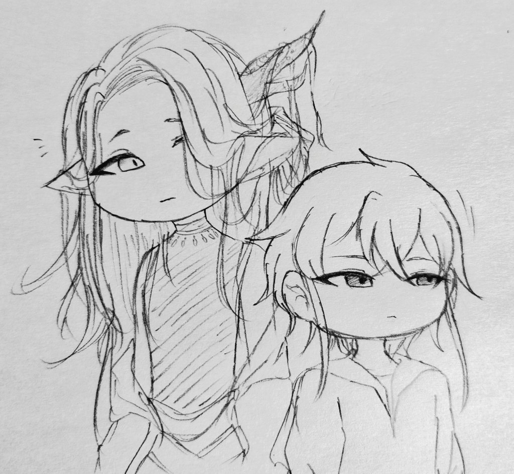 tomari_c's tweet photo. シュヴァルツさんに無意識で身を寄せるシエル https://t.co/fL83OHjT2q