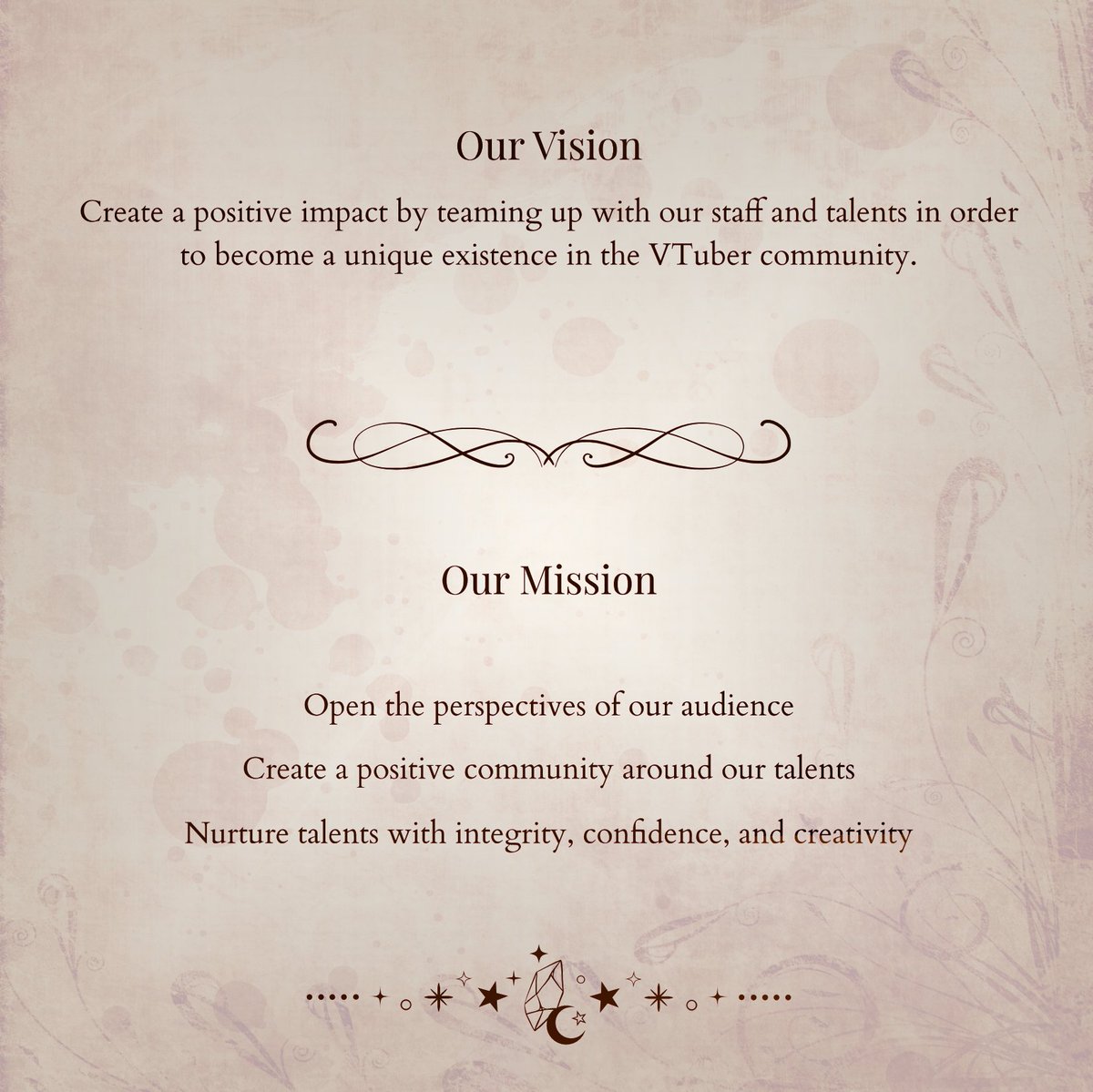 akashic_rifts's tweet image. Following the latest post, we will now share the vision and mission of our agency! Have a good read, ladies and gents.