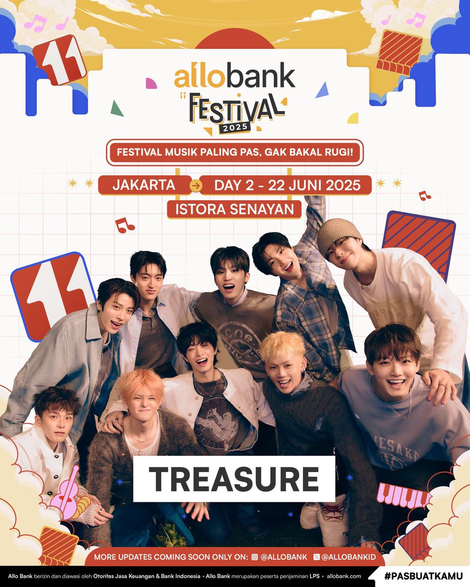 GIVAWAY ALLOBANK FESTIVAL 2025 DAY 2 

1 tix section green only for one winner ✨ 

Rules :
• INA TEUME 
• rt + like 
• isi gform bit.ly/cimolikyu 

end 15 juni ❗️
GOODLUCK!! 🫶🏻