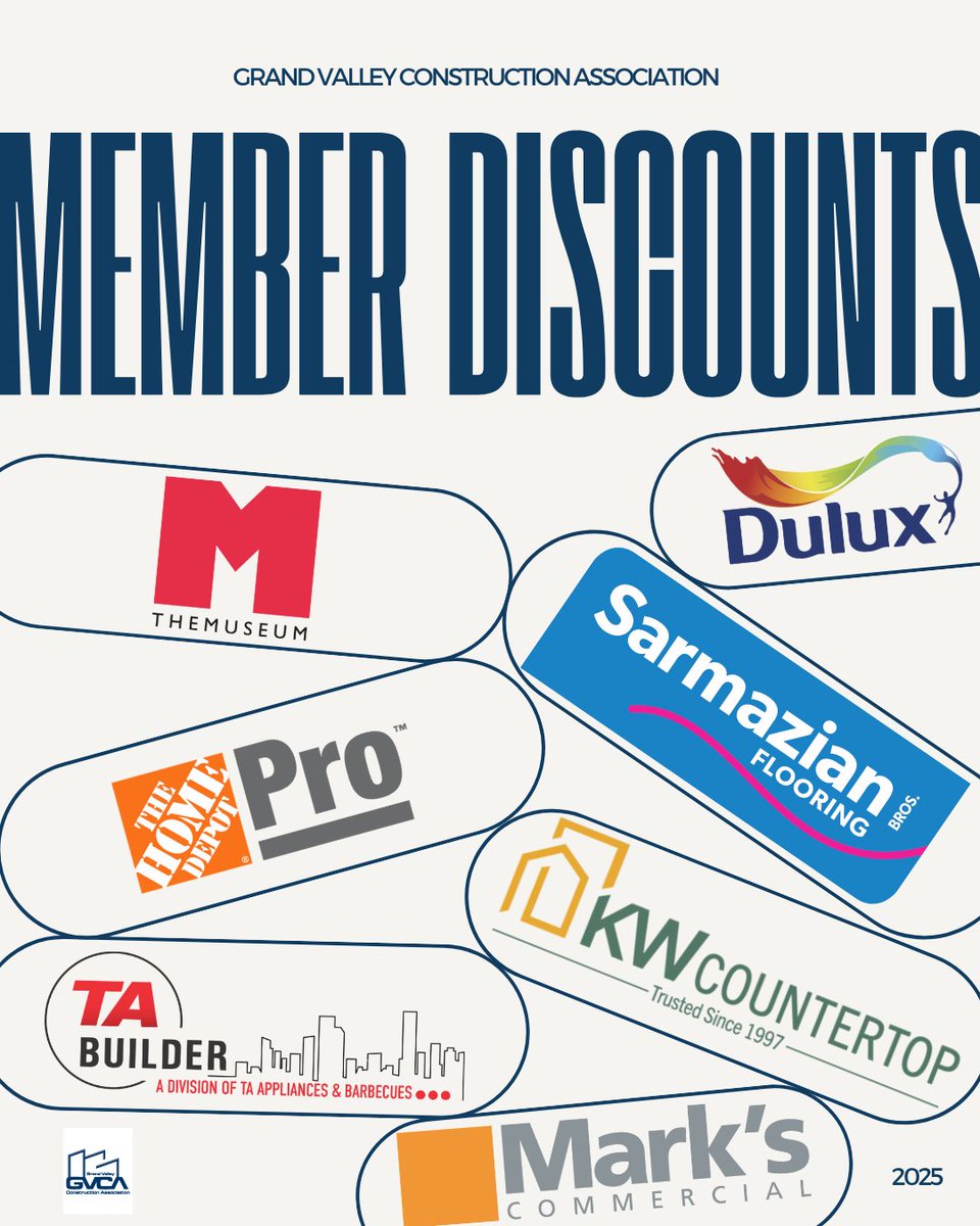 One Membership. Endless Perks. GVCA members unlock exclusive discounts across workwear, safety gear, building materials, hotels, office supplies and that’s just the start.

 🔗hubs.ly/Q03mX8m40
#GVCA #MemberPerks #SmartSavings