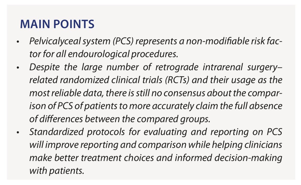 Urology Research and Practice (@turkjurol) on Twitter photo Reporting the Impact of Pelvicalyceal System (PCS) Anatomy on Clinical Outcomes in Retrograde Intrarenal Surgery (#RIRS) Studies: Can We Do Better? – Methodological Review from the Section of EAU Endourology
Ali Talyshinskii et al.
<a href="/endouro/">Prof Bhaskar Somani</a>
Link :
urologyresearchandpractice.org/en/reporting-t… Reporting the Impact of Pelvicalyceal System (PCS) Anatomy on Clinical Outcomes in Retrograde Intrarenal Surgery (#RIRS) Studies: Can We Do Better? – Methodological Review from the Section of EAU Endourology
Ali Talyshinskii et al.
<a href="/endouro/">Prof Bhaskar Somani</a>
Link :
urologyresearchandpractice.org/en/reporting-t…