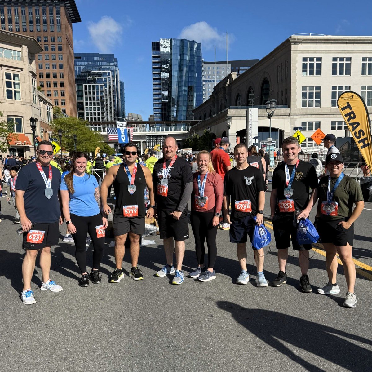 This morning, members of the WPD proudly participated in the #RunToRemember, a 5-mile run dedicated to honoring our fallen law enforcement officers and first responders.

We thank them for showing up, running strong, and keeping the memory of the fallen alive.  #WilmingtonMA