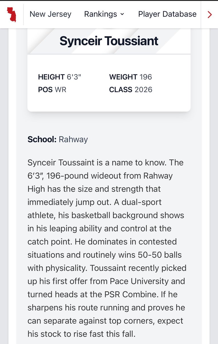 Synceir Toussaint (@synceirtou) on Twitter photo Thank you <a href="/PrepRedzoneNJ/">Prep Redzone New Jersey</a> for the Article.<a href="/rahwayfootball/">Rahway Football</a> <a href="/Jacaricarterr/">Jacari Carter</a> <a href="/JerrishHalsey/">jerrish halsey</a> Thank you <a href="/PrepRedzoneNJ/">Prep Redzone New Jersey</a> for the Article.<a href="/rahwayfootball/">Rahway Football</a> <a href="/Jacaricarterr/">Jacari Carter</a> <a href="/JerrishHalsey/">jerrish halsey</a>