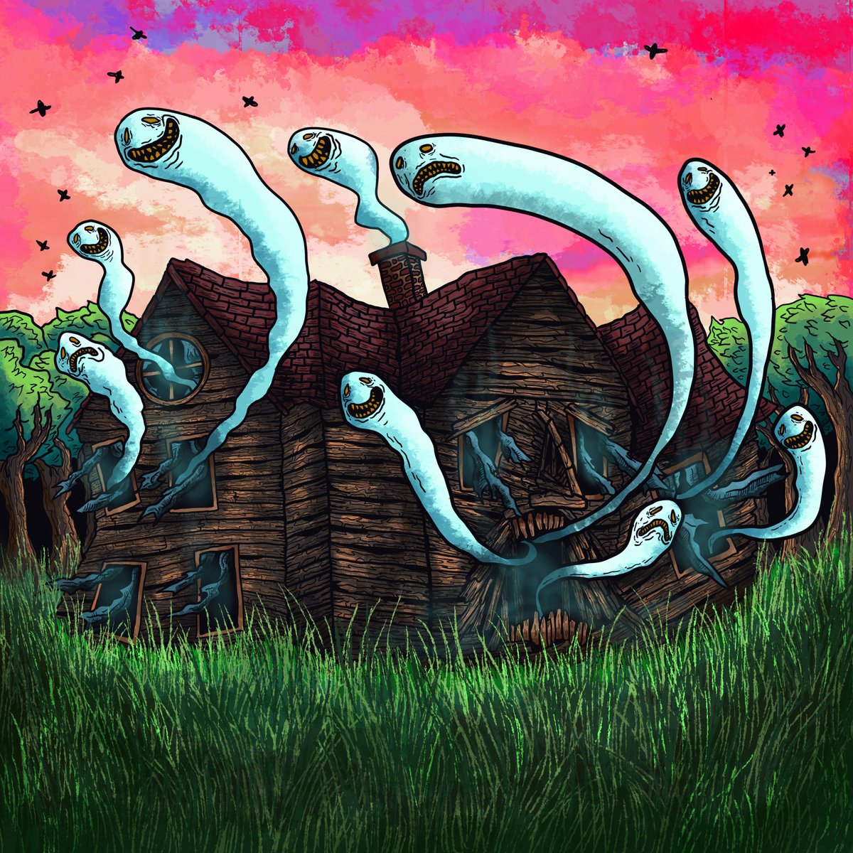 i put 2 full length records out between 2 bands this month.

there's a part of me in this music that will never exist elsewhere. i dont think i can put into words how important getting these out in the world is.  i feel like all im meant for is music, and this is part of my mark