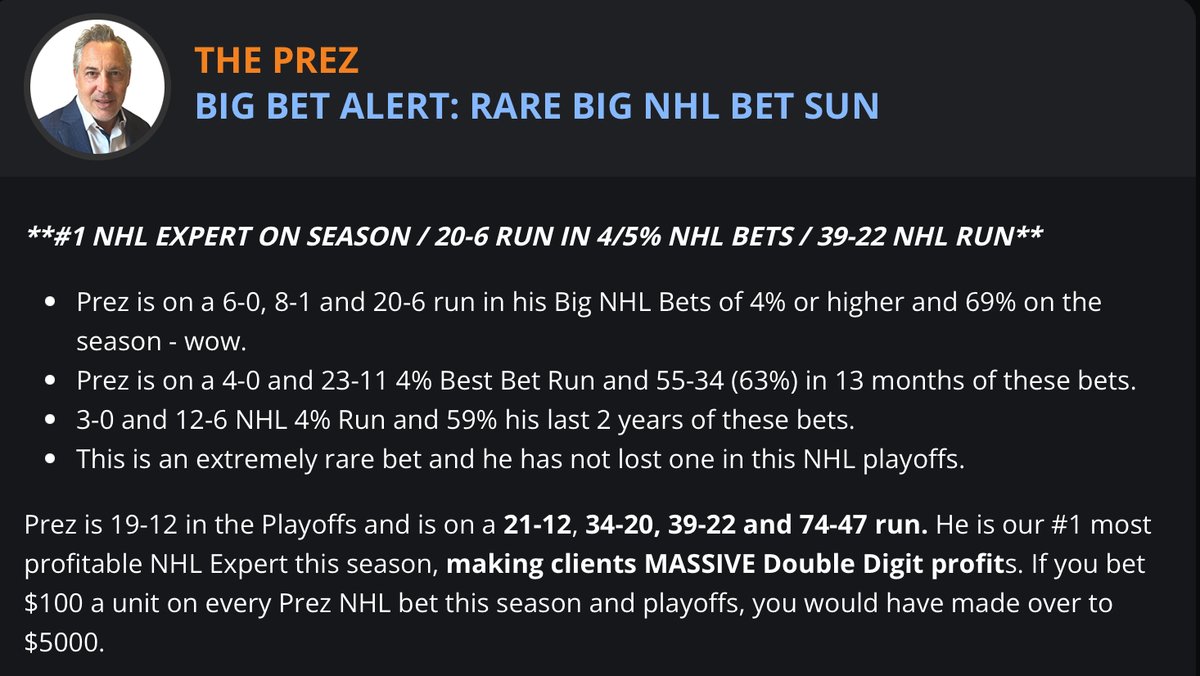 BIG BET ALERT: Today is a rare step out day for me and my clients. I have found a betting opportunity in the NHL for tonight and I am rolling in these big bets. Please join me today and let’s all win together. Link is in my bio. <a href="/WagerTalk/">WagerTalk</a> 💵💸💲💲💰💵