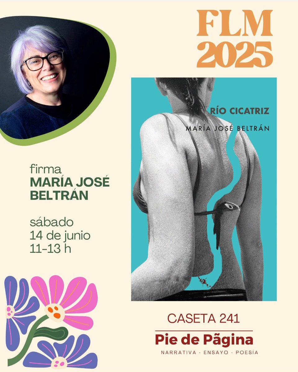 ¡Os espero con gran ilusión, amig@s!📚🚣‍♀️🏵💜

#flm25 
#ríocicatriz
#caleidoscópica