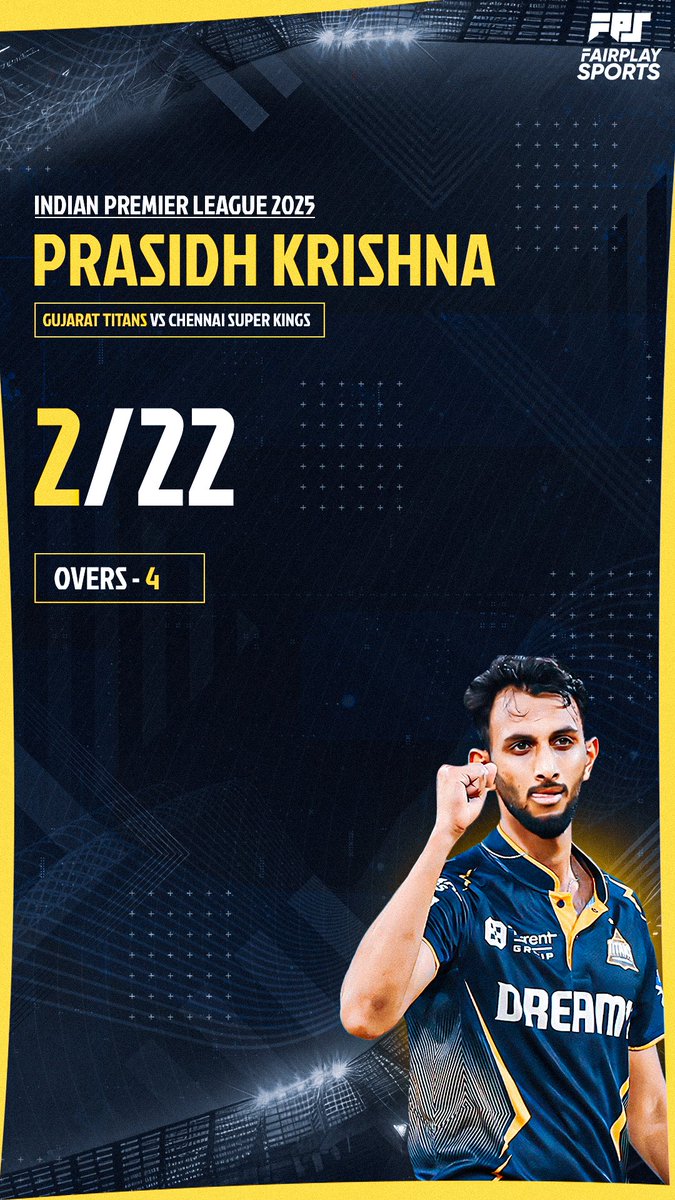 Indian Premier League 2025🏏

#IPL2025 #Cricket #GujaratTitans #GT #PrasidhKrishna