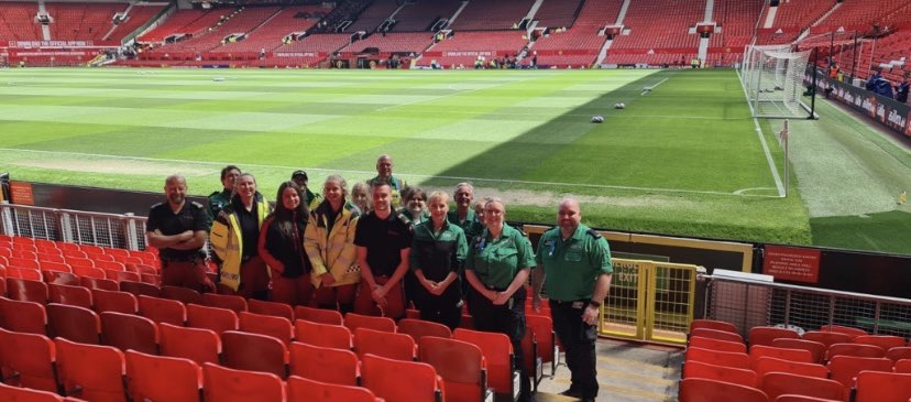 Well that a wrap helping what a brilliant season today I am out  at old Trafford where man united take on Aston Villa alongside our brilliant team from <a href="/SJA_GM/">Greater Manchester St John Ambulance</a>  also helping us out is <a href="/lifeline_ltd/">Lifeline Medical Services Ltd</a>  and working alongside <a href="/NWAmbulance/">North West Ambulance Service</a>  <a href="/gmpolice/">Greater Manchester Police</a>