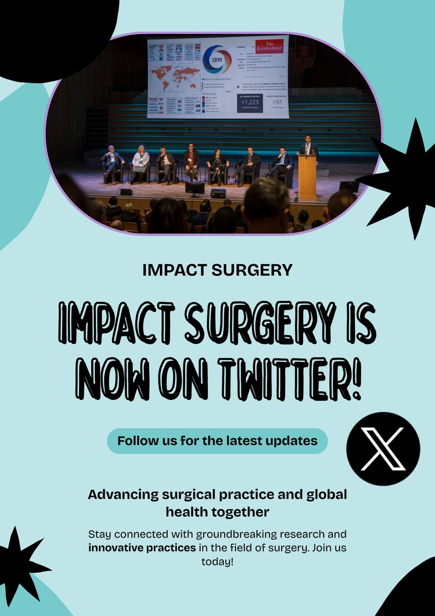 📣 𝗪𝗲’𝗿𝗲 𝗻𝗼𝘄 𝗼𝗻 𝗫! Follow us to stay updated on the latest in global surgery, impactful research, and academic collaboration.

Stay tuned for calls for papers, upcoming conferences, and new opportunities to get involved.

#GlobalSurgery