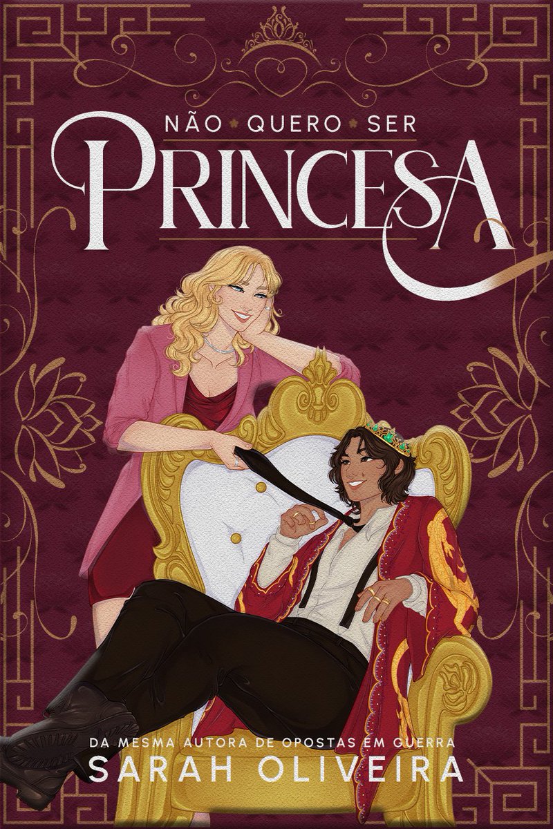 saficascombr's tweet photo. LANÇAMENTO: 'Não Quero Ser Princesa', de Sarah Oliveira!

Victoria descobre que é herdeira de um trono e foge de um casamento arranjado. Ela encontra abrigo com Michelle, uma ex-ginasta que propõe um noivado falso para ganhar tempo, mas o que era mentira começa a parecer real.