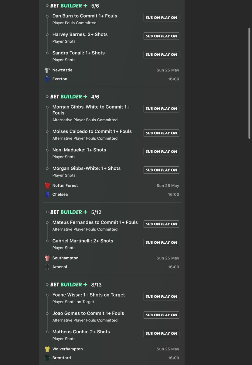 50/1 longshot for the last game of the season… 👇🏼

🔗 Add To Your Bet Slip - bet365.com/s/r/QcKXM