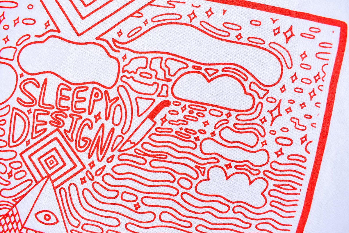 SleepyDesign's tweet image. It's been a while since I started, this is definitely one of my favorite shirts of all time.

#sleepy #tshirts #GraphicDesign