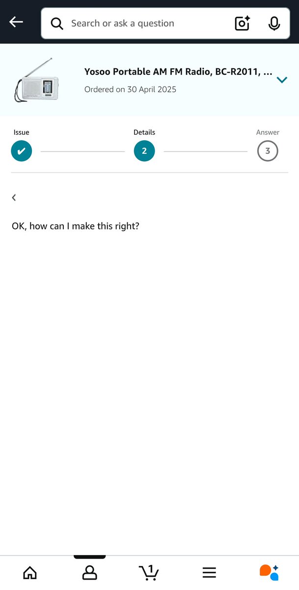 flamingoneaway's tweet photo. @AmazonHelp Hi. I'm trying to contact customer services on the app/website but it isn't working. Are you able to help, please? https://t.co/udAk1FaFje