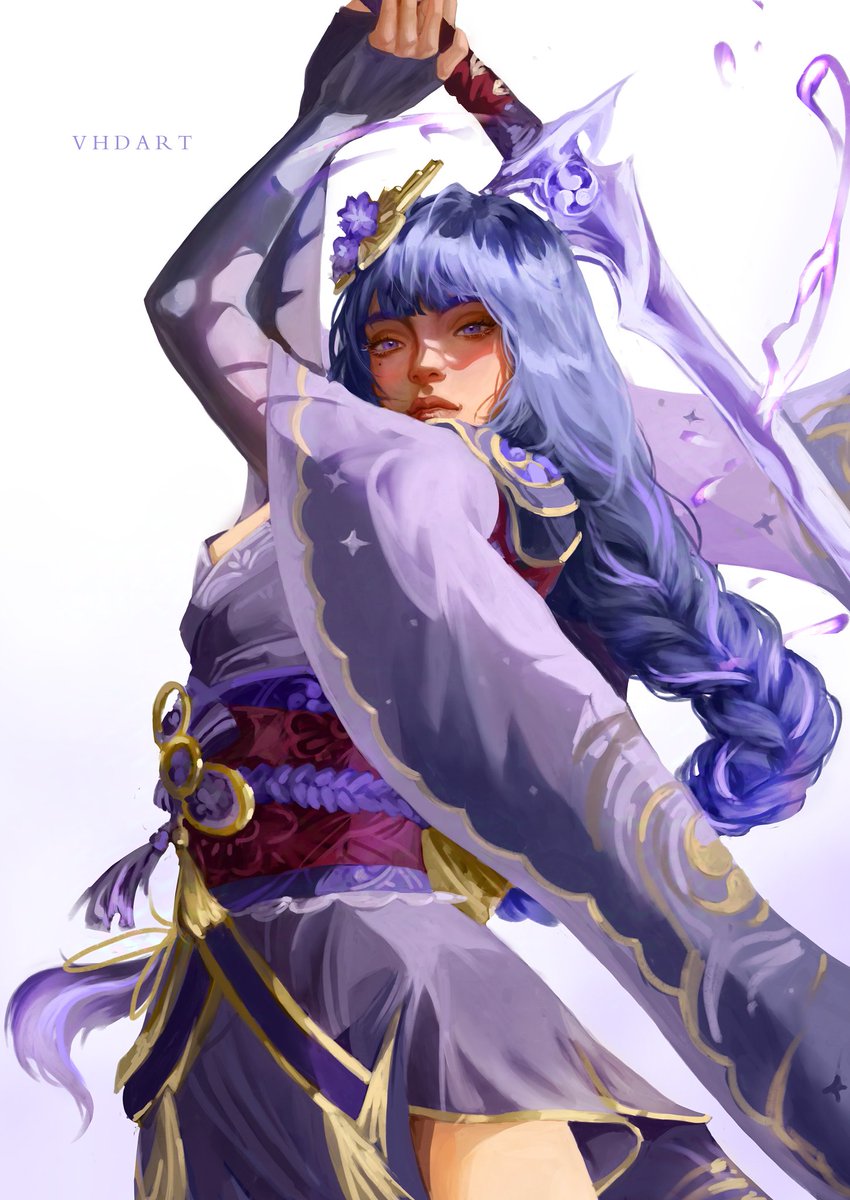 vhdart_'s tweet image. -raiden shogun 💜
Raiden from Genshin Impact × my art style✨
#digitalart #RaidenShogun #GenshinImpact #game #fanart #art