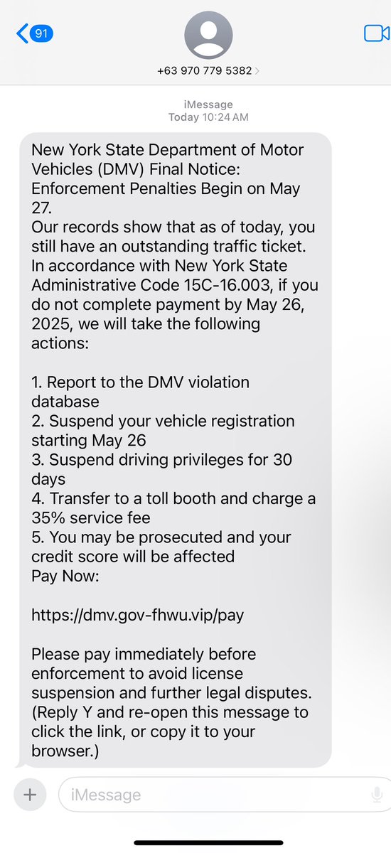 Can someone explain why I’m getting messages from the DMV like this? 😂

But fr tho how they got iMessage?!