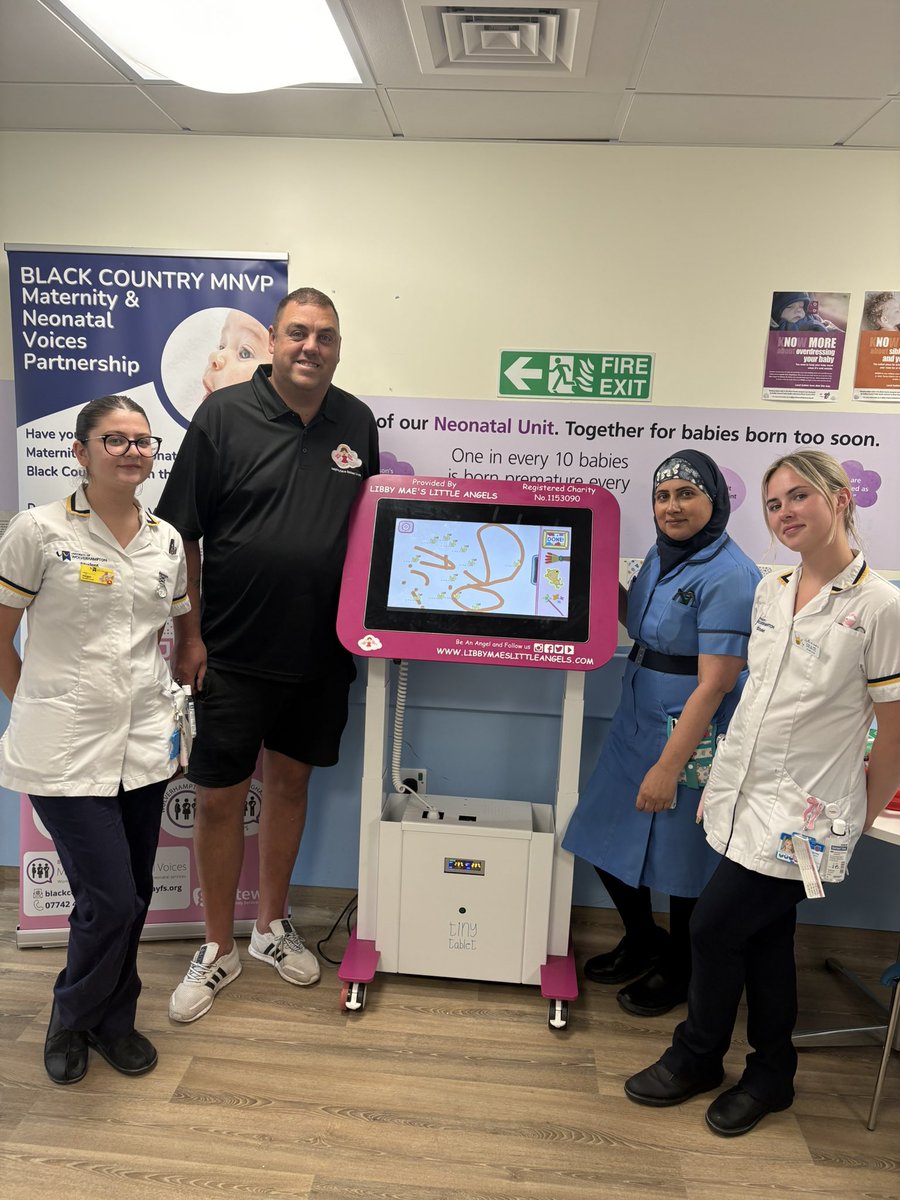LibbyMaesAngels's tweet image. Today we have delivered a Tiny Table games table to Walsall Manor Hospital Neonatal Unit to keep siblings entertained when they’re visiting. It’s already a huge hit 💕