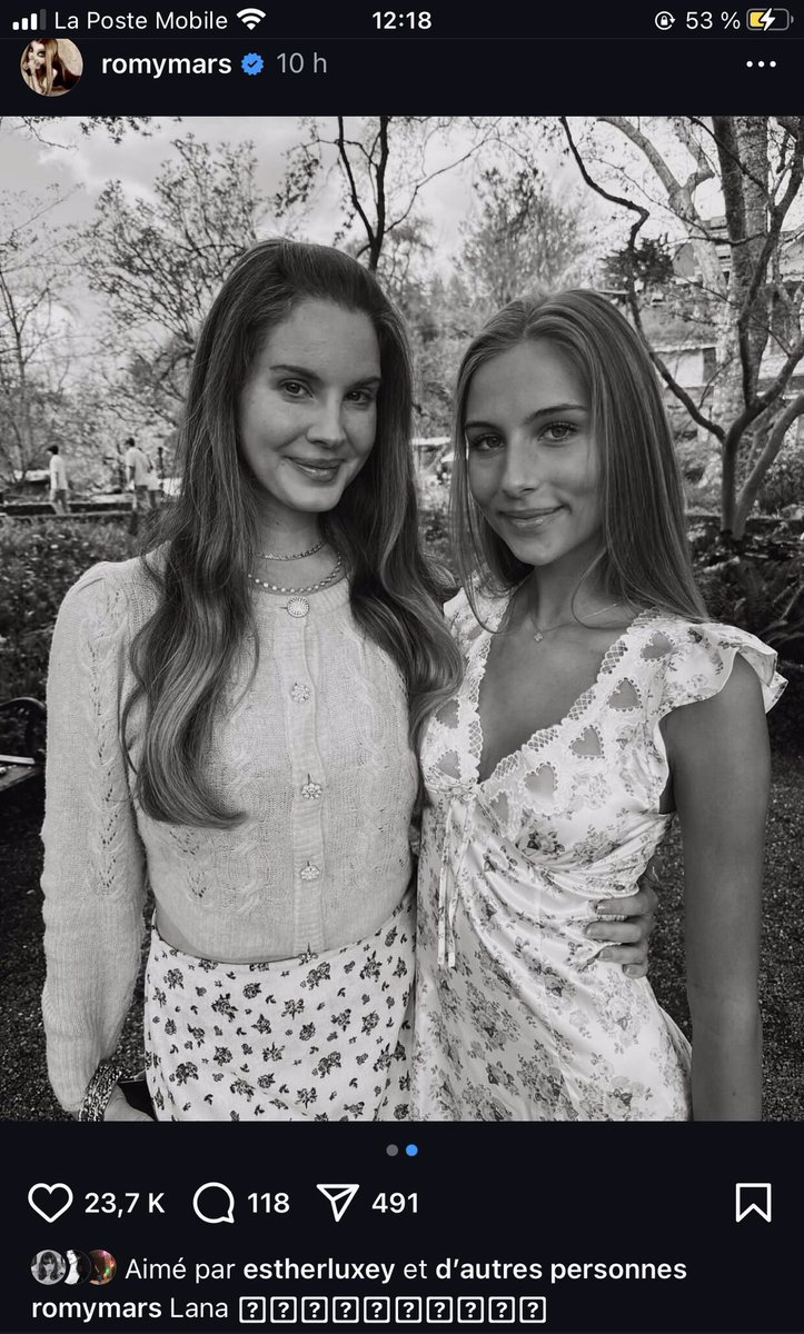 romy mars (sofia coppola’s daughter) shared pictures of lana del rey on instagram