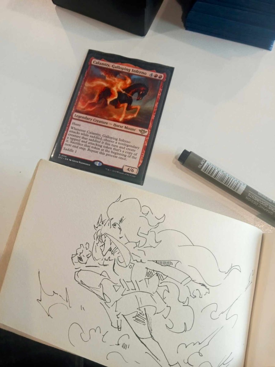Lilpoplil2468's tweet image. Was on a family trip for a few days, Here's some doodles during that time. (Been playing MTG and Pokemon TCG Pocket along the way)