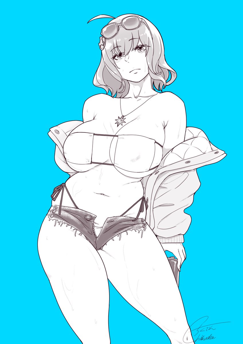 「#絵晒したらみんながブァァァってRTしてくれてブァァァってフォロワーがブァァァっ」|ちくでん（お仕事ご依頼受付中）のイラスト