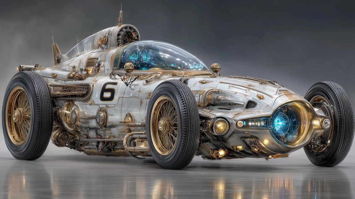 live2rideahd's tweet image. Steampunk meets Indy car