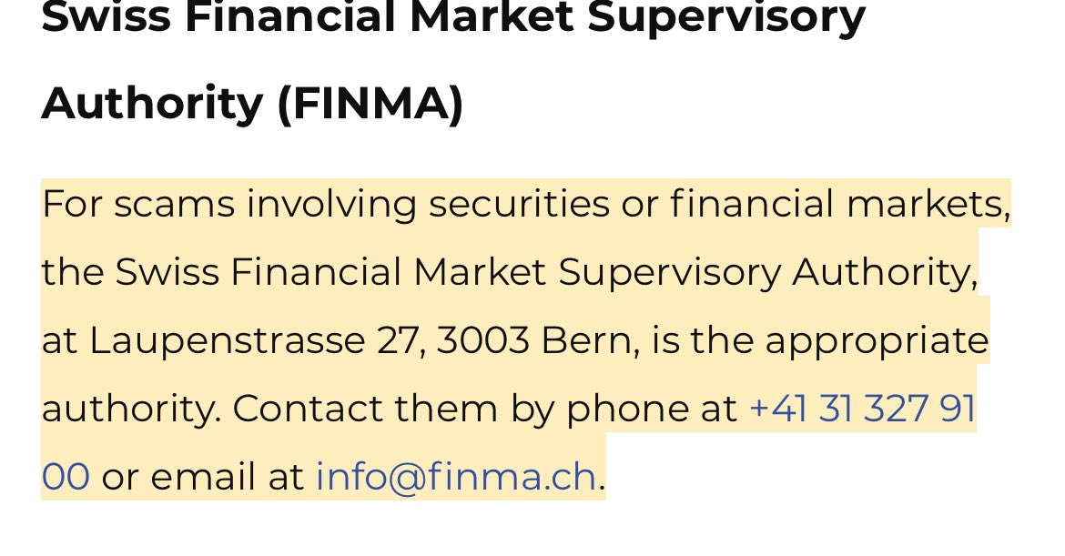 $AZERO #AZERO file a complain to Swiss Financial Market Supervisory Authority (FINMA) for Negligence, mis- management  &amp; Miss-leading information to lure investors causing financial damages. Email and phone info below. 
Include <a href="/matthewniemerg/">Matthew Niemerg</a> <a href="/GagolAdam/">Adam Gągol</a> <a href="/AntoniZolciak/">Antoni Zolciak</a>