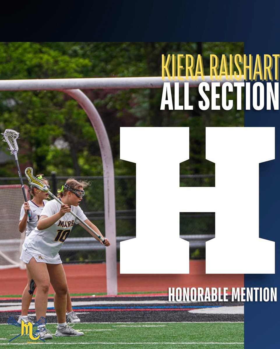 Huge congratulations to all of our MGLAX players who earned 2A 2nd Team All-Section &amp; Honorable Mention! 🥍👏🏼

#MarsGirlsLacrosse