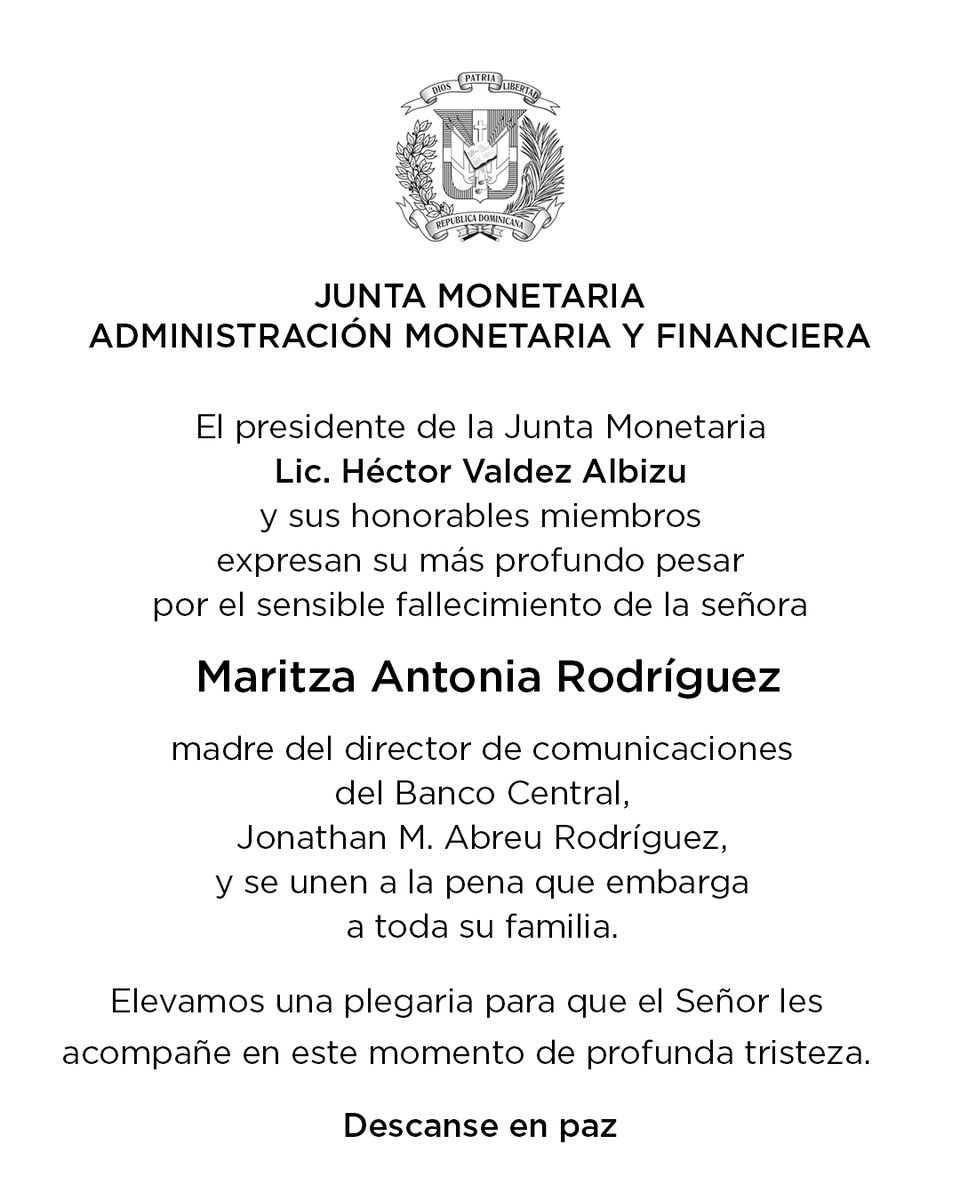 Banco Central de la República Dominicana (@bancocentralrd) on Twitter photo 