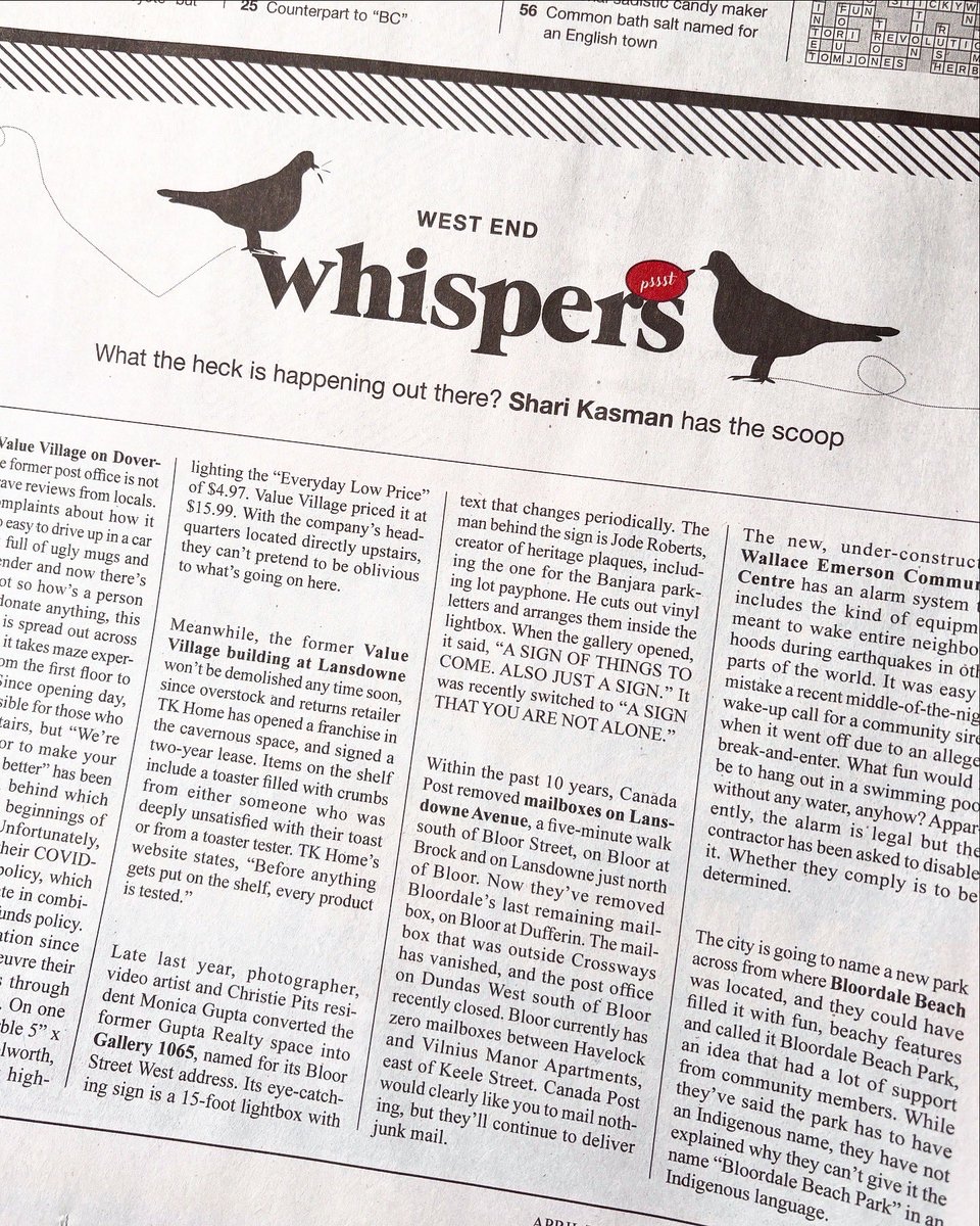 West End Phoenix (@westendphoenix) on Twitter photo Gossip fans have no fear, <a href="/smkasman/">Shari Kasman</a> has her ear to the ground and her West End Whispers column will be back in our next issue, delivering June 7th.
Subscribe now and support local artists in your community and help keep print journalism alive.
westendphoenix.com/subscriptions/… Gossip fans have no fear, <a href="/smkasman/">Shari Kasman</a> has her ear to the ground and her West End Whispers column will be back in our next issue, delivering June 7th.
Subscribe now and support local artists in your community and help keep print journalism alive.
westendphoenix.com/subscriptions/…