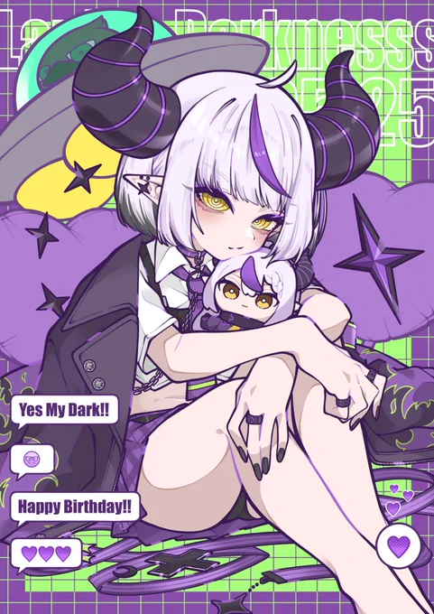 お誕生日おめでとう!!! #Laplus_Artdesu #ラプラス・バースデイ2025 #ラプ様生誕祭2025 