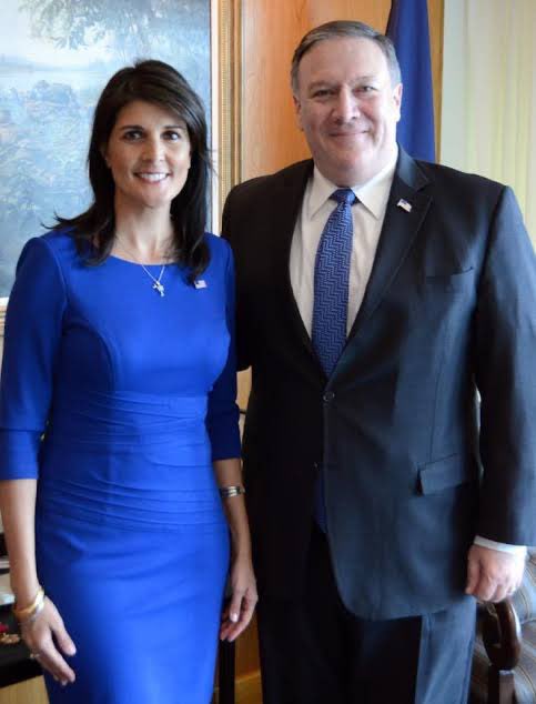 Do you support Mike Pompeo and Nikki Haley serving in the Trump administration?