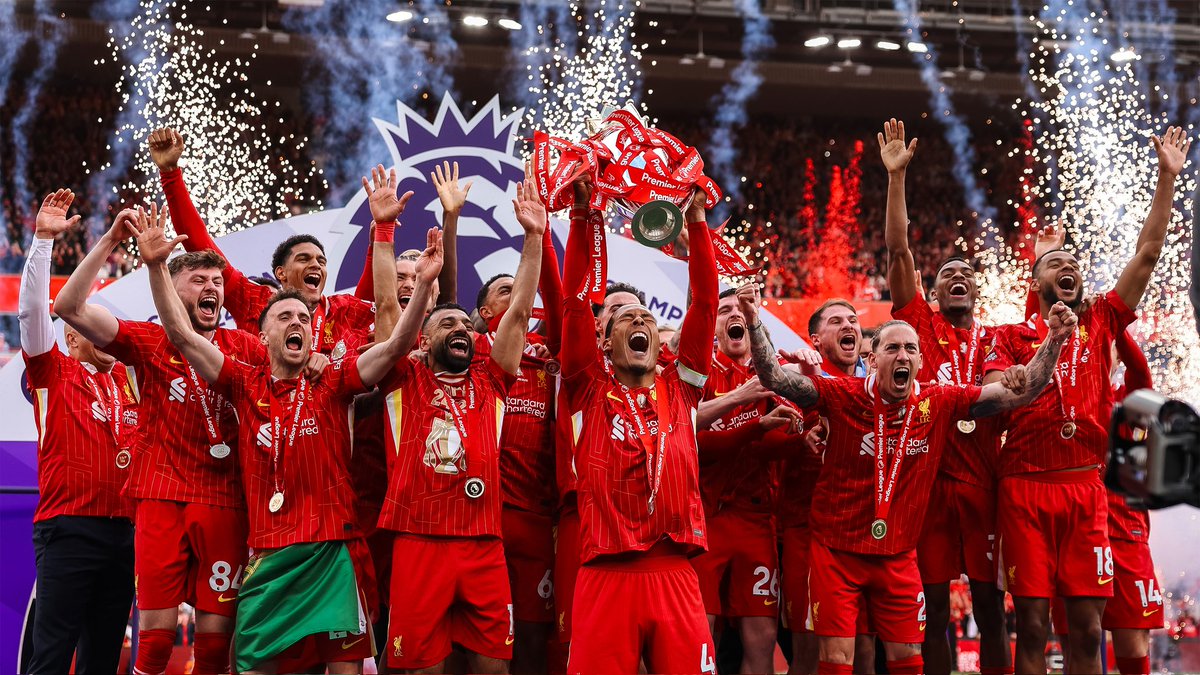 VictorJohn (@victorjohn_jp) on Twitter photo Congratulations Liverpool..
Winner of 24/25 Premier League Season.
Kudos to <a href="/LFC/">Liverpool FC</a> fans✊ Congratulations Liverpool..
Winner of 24/25 Premier League Season.
Kudos to <a href="/LFC/">Liverpool FC</a> fans✊
