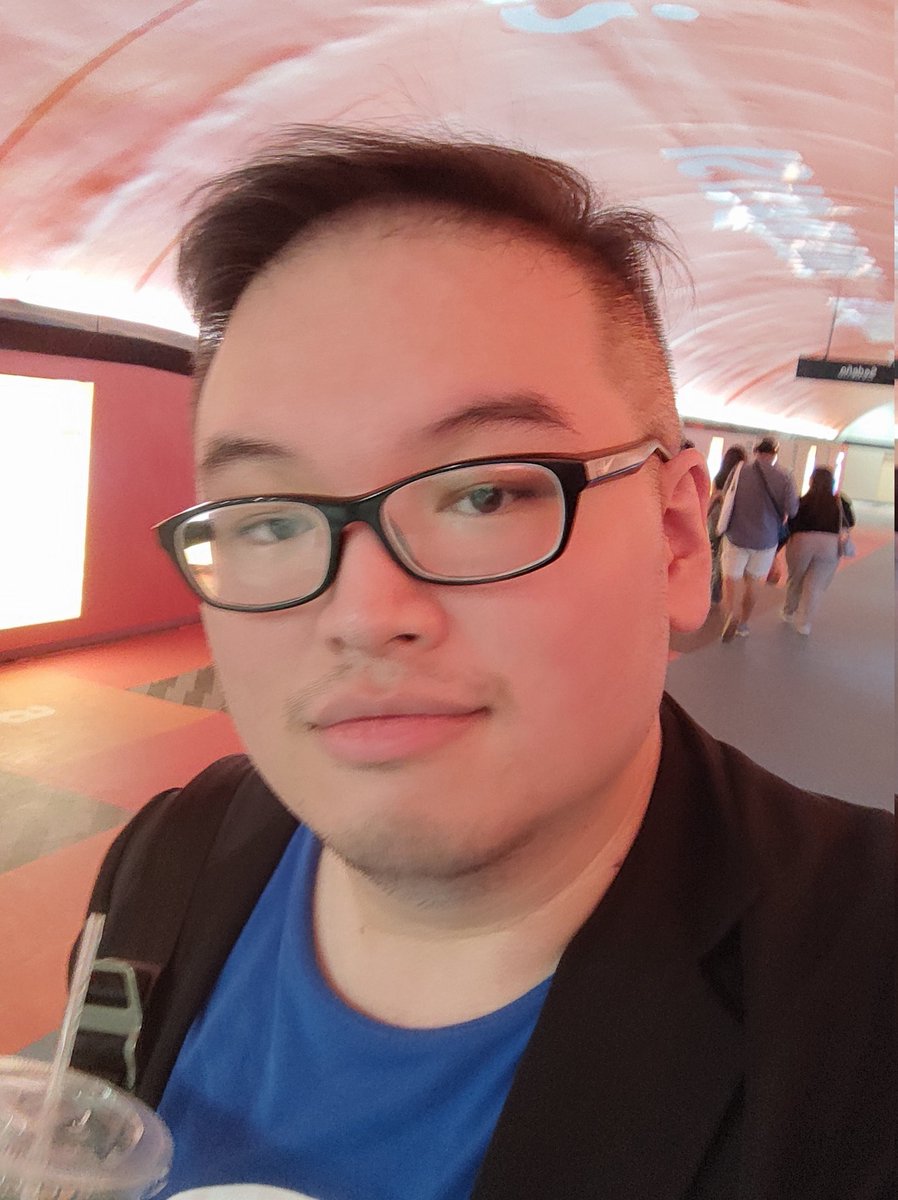 You can't tell from the picture but inside I was screaming from being outside in the heat and with people all over