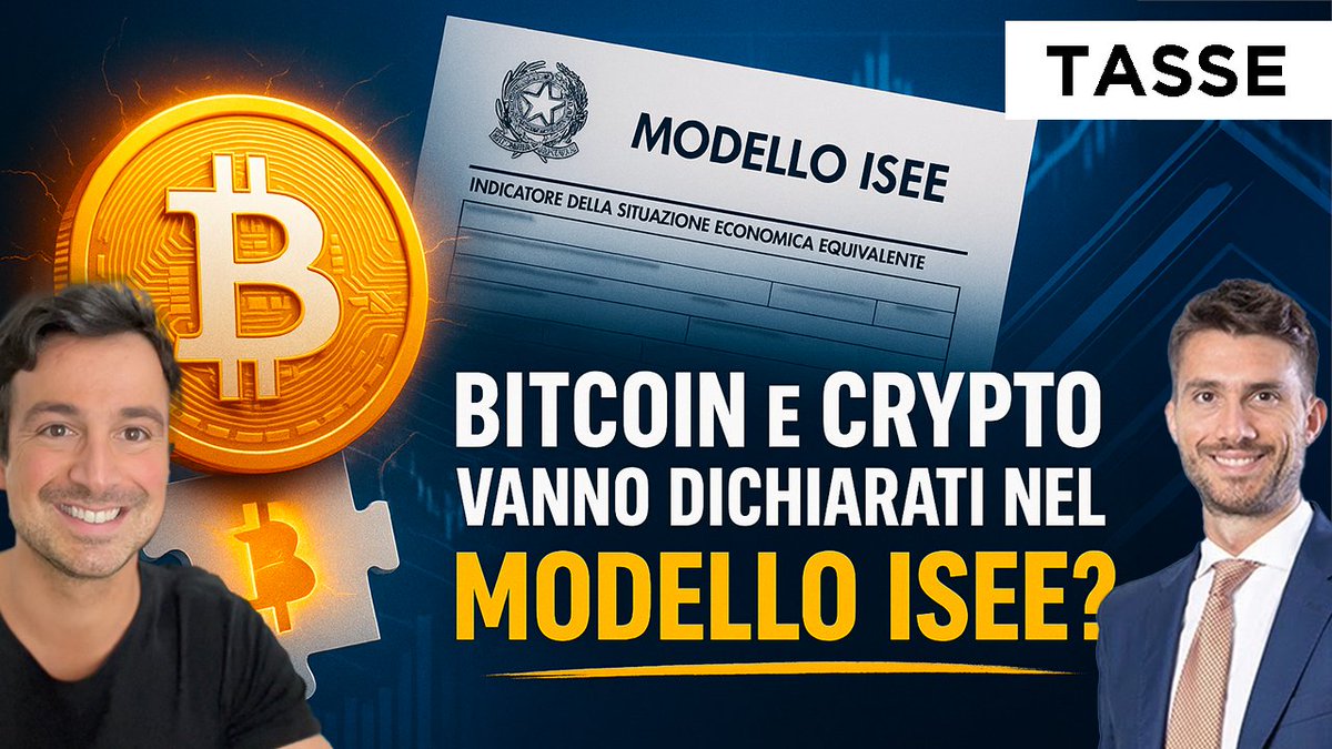 crypto_gateway's tweet image. ❓Bitcoin e Crypto vanno dichiarate nel modello ISEE?

Se si, come si fa?

Rispondiamo a questa importante domanda insieme ad Andrea Russo (Cryptofisco), nostro socio in Tatax, in questo video di 2 minuti:

youtu.be/p4rf6k745JI
