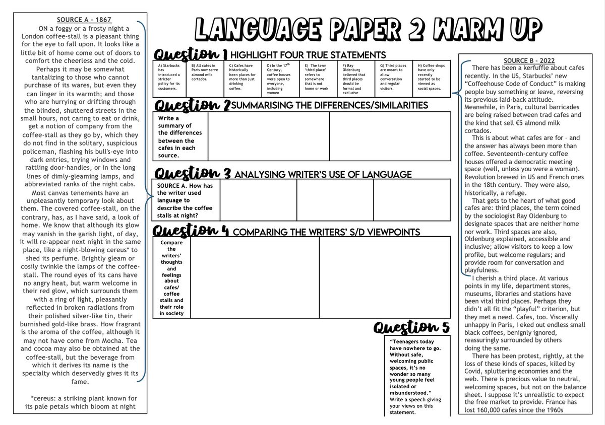 Laura Webb (@lauralolder) on Twitter photo First, two A3 resources which are designed as speed mocks for different lengths of time.These are designed for final sessions before the exam
Both links below:
30 minutes - coffee stalls βοΈ
β‘οΈ laurawebbcpd.com/resources/#whoβ¦
60 minutes - communication βοΈ
laurawebbcpd.com/resources/#spe⦠First, two A3 resources which are designed as speed mocks for different lengths of time.These are designed for final sessions before the exam
Both links below:
30 minutes - coffee stalls βοΈ
β‘οΈ laurawebbcpd.com/resources/#whoβ¦
60 minutes - communication βοΈ
laurawebbcpd.com/resources/#speβ¦