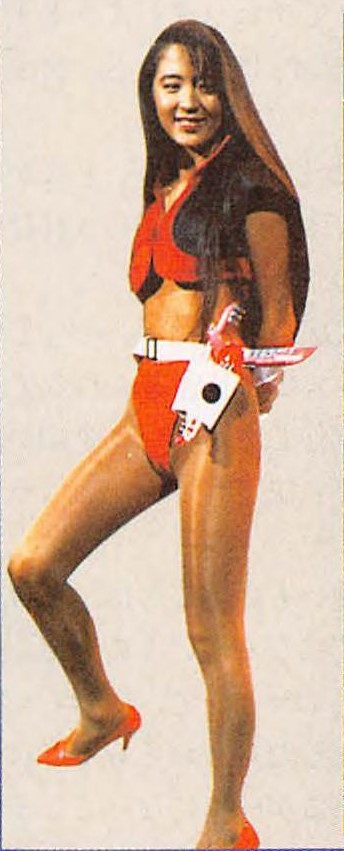 AV idol Ai Iijima (飯島 愛) transformed into Time Gal at the Tokyo