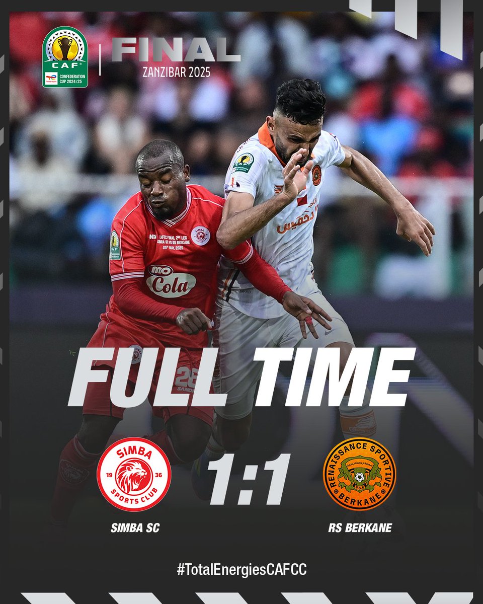 Zanzibar witnesses a dramatic clash ending with a 1-1 draw! 💥

#TotalEnergiesCAFCC