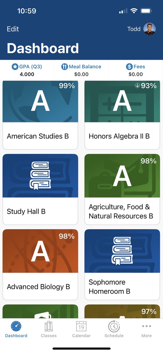 Finished the year with a 4.0. Second year in a row maintaining a 4.0 while taking honors and advanced classes. 

#sophomore #academics