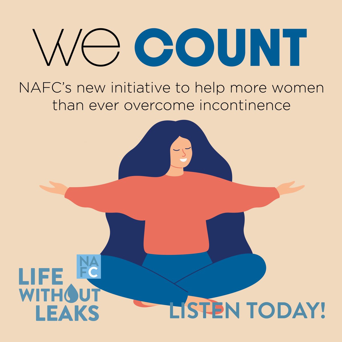 1 in 3 women live with stress urinary incontinence, and it’s time we stop suffering in silence.
In a new episode of the Life Without Leaks podcast, NAFC's Executive Director talks about why this moment matters—and what you can do to take back control. 
nafc.org/bhealth-blog/w…