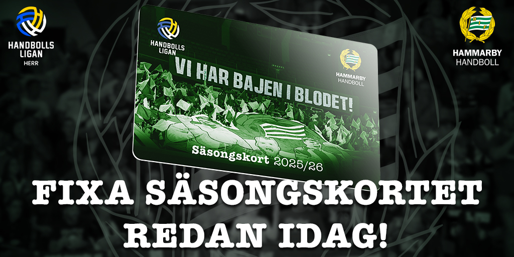 🔝 Framåt Hammarby – säkra höstens plats i ”Jerka” nu👇

hammarbyhandboll.se/hifhandboll_he…

#bajen #ekenlaget #handbollsligan