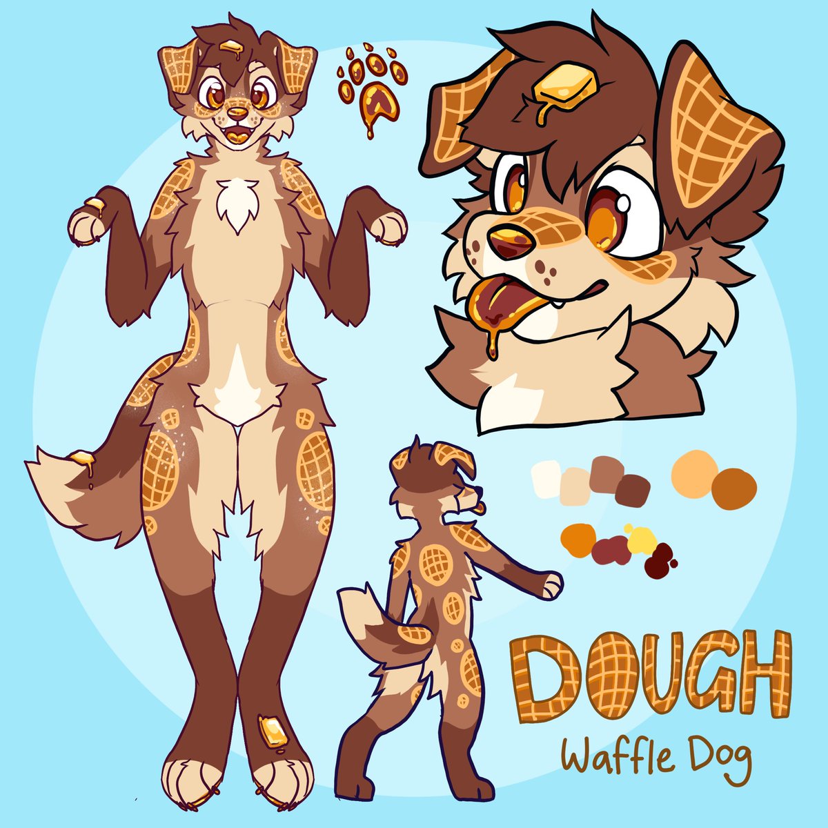 waffle dog!! 🧇🍯🐶