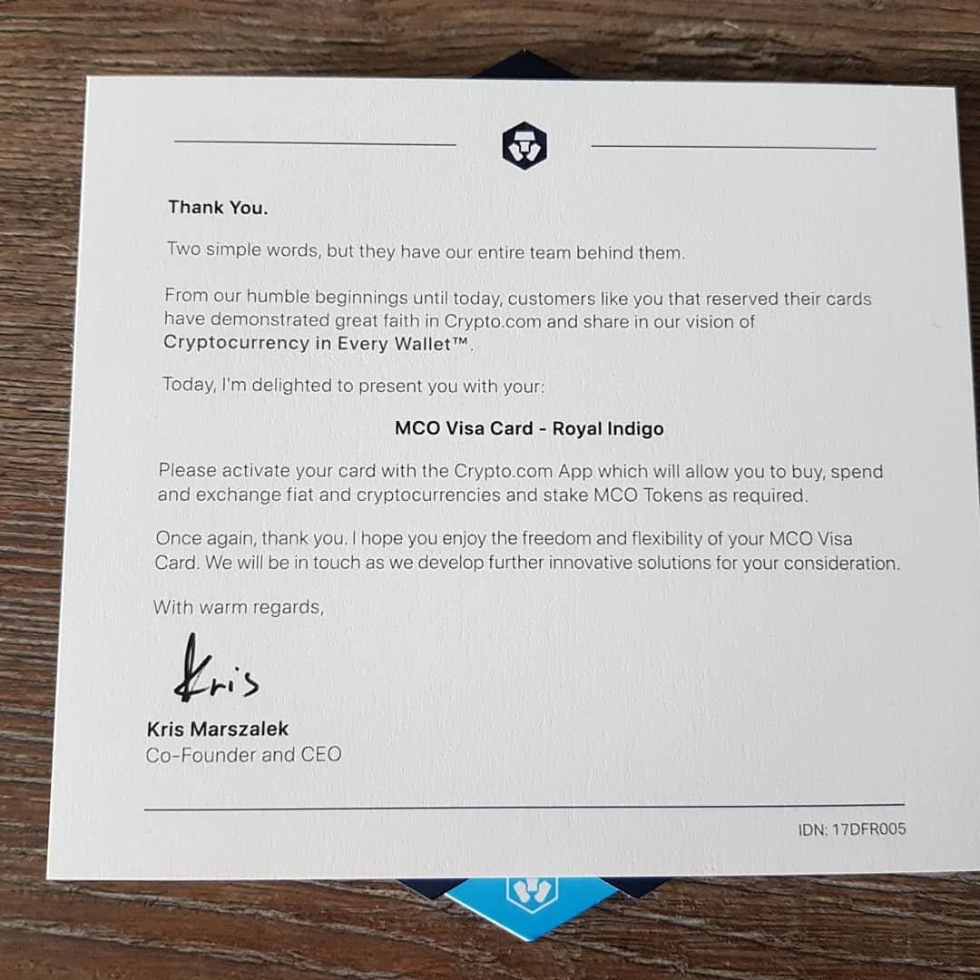 ngngdhd0l's tweet image. 5 years ago, my #Monaco #visacard finally delivered to my house address.

Since then, I upgraded to #rosegold 🙌

Thank you @cryptocom @ericnode @sterwong and the team for this amazing product!

#CryptoCom #VisaCard #FFTB #5years